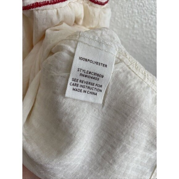 Blu Pepper Embroidered Peasant Top Colorful Details‎ Square Neckline - Picture 8 of 9